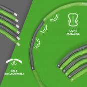 Förpackning för Tunturi Fitness Hula Hoop med produktinformation.