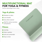 Tunturi Yoga Mat 8 mm Mint hoprullad matta 183x61 cm TPE