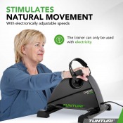 Tunturi Cardio Fit M50 pedaltränare i användning