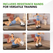 Tunturi Cardio Fit V30 vibrationsplatta plansch med övningar