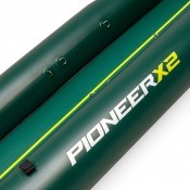 Ozean PioneerX2 kajak logotyp och detalj