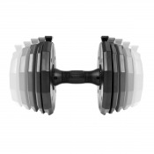 Quick-lock Dumbbell, viktskivor som läggs till steg för steg