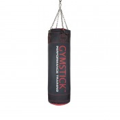 Heavy Bag boxsäck med cylindrisk form och svart yta, sedd rakt framifrån i längre utförande.