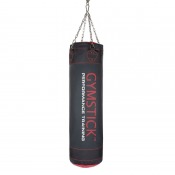 Heavy Bag boxsäck med cylindrisk form och svart yta, sedd framifrån i kortare utförande.