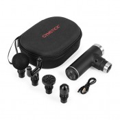 Gymstick Fascia Gun kit väska laddare och massagehuvuden