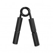 Aluminum Hand Grip som handtränare med svarta handtag, sedd framifrån.