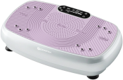 Gymstick Vibration Plate Vi5.0 vibrationsplatta i silver-lila, sedd i sned vinkel