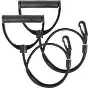 Motståndsband med handtag som ingår till Gymstick Vi5.0 vibrationsplatta