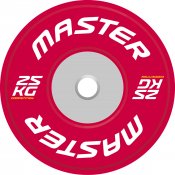 Competition bumper plate 25 kg Master fitness