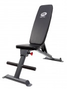 Master Fitness Black Bench III Fold, justerbar träningsbänk i svart