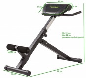 Tunturi CT40 Core Trainer, måttskiss