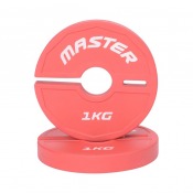 Master Fitness Add On Plates röd 1 kg