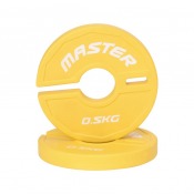 Master Fitness Add On Plates gul 0,5 kg