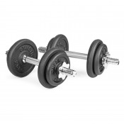 Adjustable Dumbbell Set 20 kg – två färdigmonterade hantlar