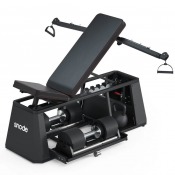 Snode Bench 4-in-1 justerbar träningsbänk med kabelmaskin