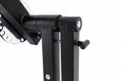 Master Fitness BX25 benmaskin – robust ram och justeringsstolpe (detalj)