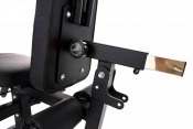 Master Fitness BX25 benspark – viktarm och 50 mm skivfäste (detaljbild)