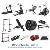 BRF-gym Gymstick 30 m² – färdigt gympaket för föreningar med Bonkers gymgolv