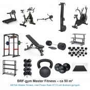 BRF-gym Master Fitness 50 m² – färdigt gympaket för föreningar med Bonkers gymgolv