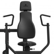 Sits, ryggstöd och presshandtag på Chest Press PRO 519