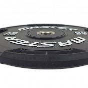 Detalj av Master Fitness Easygrip Black bumperviktskiva