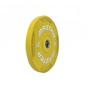 Master Fitness Easygrip Color bumperviktskiva gul 15kg