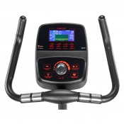 Detaljbild på styre med integrerad LCD-display och greppytor på Gymstick GB8.0