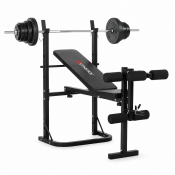 Hemmagym Basic med träningsbänk, ställning och viktset 50 kg