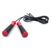 Pro Jump Rope, hopprep med svart kabel och röda handtag