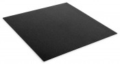 Gummigolv PRO Rubber Flooring i svart med kvadratisk form och slät yta