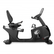 Recumbent motionscykel Gymstick PRO20.0 sedd från sidan med sittande position och stabil ram