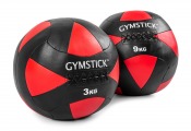 Wall Ball Gymstick i svart och röd design med tydliga viktmarkeringar och kontrastpaneler på ytan.