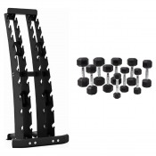 Hexhantelset 1–10 kg med Master Fitness Hantelställ Parallell
