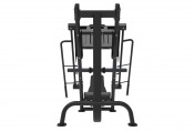 Impulse IT7020 45 Degree Leg Press i svart sedd rakt bakifrån