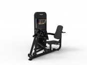 Impulse PL9010 Leg Press Calf Raise benmaskin i svart, snett framifrån från andra sidan