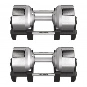 Master Fitness Elite justerbara hantlar 2 × 41,5 kg i silver