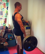 Träning med kort stång 153 cm