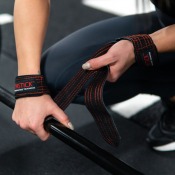 Lifting Straps Leather lindade runt handled och stång vid marklyft