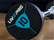 Livepro Urethane Barbell 10 kg – Fast skivstång