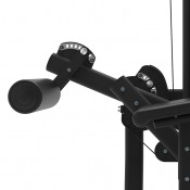 Gymstick Leg Curl 522M, detalj av stoppning och fotstöd