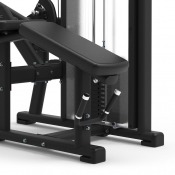 Gymstick Leg Curl 522M, detalj av viktmagasin