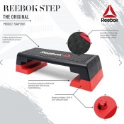 Röd och svart professionell stepbräda från Reebok