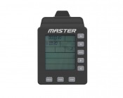 Person som roddar bakåt på Master Roddmaskin R6090 Air-Mag med fullt utslag.