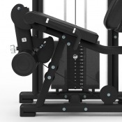 Benarm och fotrulle på Seated Leg Extension