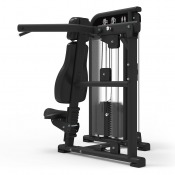 Seated Shoulder Press från sidan med presshandtag