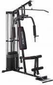 Home gym HG2.0 multigym med kabelsystem, viktmagasin och träningsarmar i svart ram.