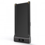 Gymstick WalkingPad Core gåband hopfällt i upprätt läge med rektangulär form och slät yta