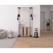 Master Fitness X23 Wallgym, superslim kabelmaskin med spegelfront i rostfritt stål