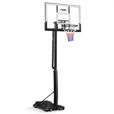 Court Champ portabel basketkorg med justerbar höjd och fyllbar bas