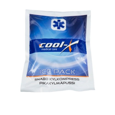 Cool-X engångskylpåse 15 × 20 cm som aktiveras med ett tryck